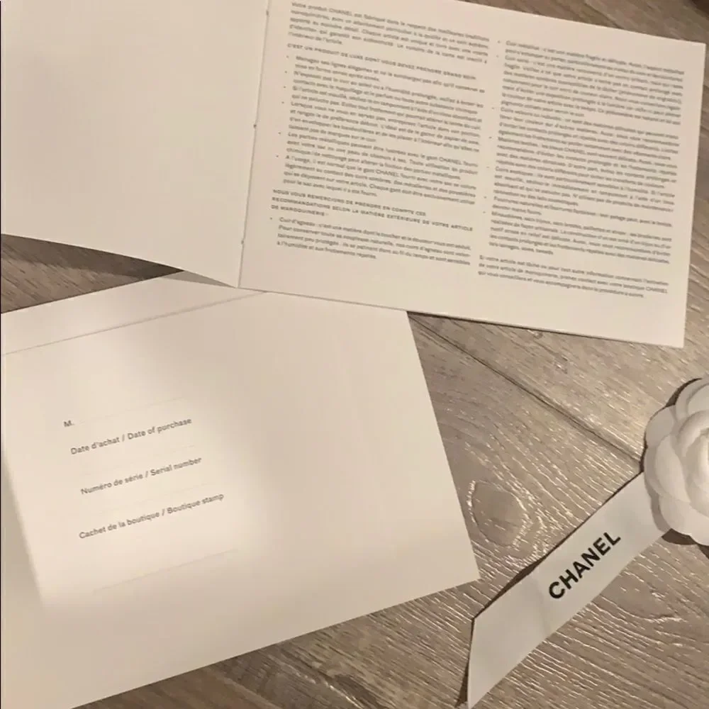 Chanel hardboard box bundle